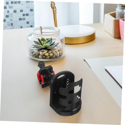 SUPVOX Adjustable Microphone Stand Drink Holder with Rotation Cup and Water Bottle Holder Clamp for Live Streaming Music Practice and Cycling Use in Kuwait