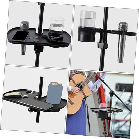 Adjustable Microphone Stand Tray Clamp Multi-Functional Mic Rack Holder for Live Broadcasts and Karaoke Sound Card Shelf Compatible Microphones in Saudi Arabia