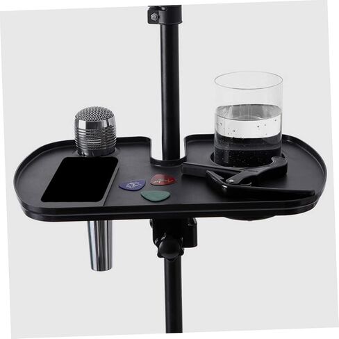 Adjustable Microphone Stand Tray Clamp Multi-Functional Mic Rack Holder for Live Broadcasts and Karaoke Sound Card Shelf Compatible Microphones in Saudi Arabia