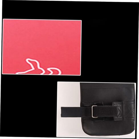 SUPVOX Durable PU Leather Taekwondo Kick Pad for Training Martial Arts Sparring Target Protective Shield for Beginners Kickboxing and Karate Practice Equipment Black in Saudi Arabia