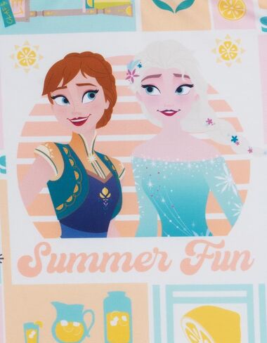 Disney Frozen Girls UPF 50+ One Piece Bathing Suit Toddler to Big Kid Sizes (2T - 10-12) in Saudi Arabia