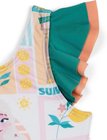 Disney Frozen Girls UPF 50+ One Piece Bathing Suit Toddler to Big Kid Sizes (2T - 10-12) in Saudi Arabia
