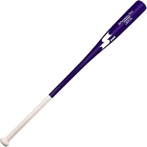 SSK Z9 Professional Edge Comp Coaches Wood Fungo Bat 33 بوصة 35 بوصة 37 بوصة - البيسبول والكرة اللينة - أكثر من 22 لونًا - ضمان 60 يومًا (33 بوصة، طبيعي/أرجواني/أبيض) in Saudi Arabia
