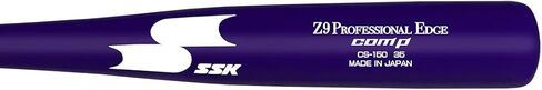SSK Z9 Professional Edge Comp Coaches Wood Fungo Bat 33 بوصة 35 بوصة 37 بوصة - البيسبول والكرة اللينة - أكثر من 22 لونًا - ضمان 60 يومًا (33 بوصة، طبيعي/أرجواني/أبيض) in Saudi Arabia