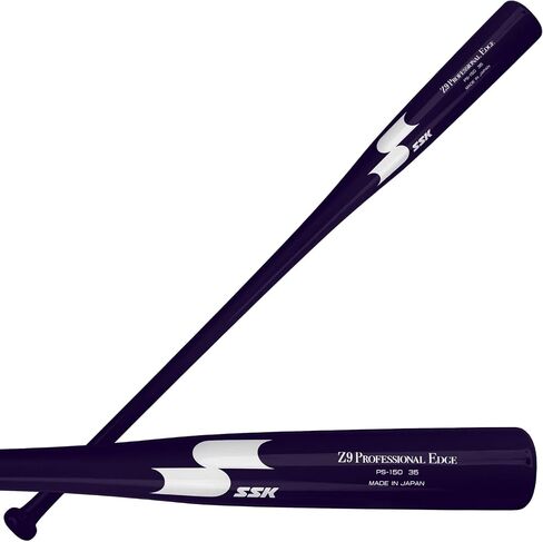 SSK Z9 Professional Edge Coaches Wood Fungo Bat 33" 35" 37" - Baseball & Softball - 60 Day Warranty (Purple/Purple/White, 33") in Saudi Arabia