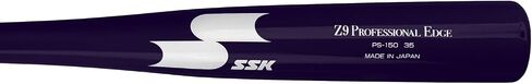 SSK Z9 Professional Edge Coaches Wood Fungo Bat 33" 35" 37" - Baseball & Softball - 60 Day Warranty (Purple/Purple/White, 33") in Saudi Arabia