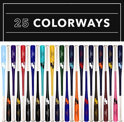 SSK Z9 Professional Edge Comp Coaches Wood Fungo Bat 33" 35" 37" - Baseball & Softball – 22+ Colors - 60 Day Warranty (33", Natural/Royal/Orange) in Saudi Arabia