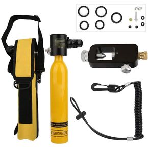 Underwater Breathing System, Portable Diving Rebreather with 500ML Emergency Oxygen Cylinder for Snorkeling, Swimming Training, and Recreational Diving in Kuwait