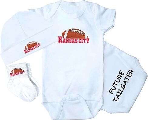 3 Piece Baby Clothing Set for Kansas City Fans in Saudi Arabia