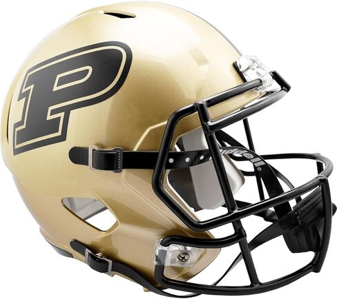 خوذة Riddell NCAA Purdue Boilermakers بالحجم الكامل طبق الأصل لخوذة طبق الأصل بالحجم الكامل طراز السرعة 2017، ألوان الفريق، مقاس واحد in Saudi Arabia
