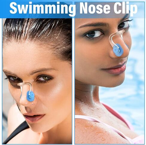 10 Silicone Nose Clips for Swimming, Waterproof Nose Plugs for Aquatic Activities in Saudi Arabia