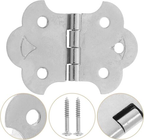 مجموعة واحدة من مفصلات صندوق Toyvian مع مفصلات بوابة براغي وإكسسوارات شديدة التحمل قطعة خلفية معدنية مفصلات فراشة صغيرة مفصلات حالة الجيتار مفصلات جيتار تركيبات نحاسية مكون على شكل صندوق in Kuwait