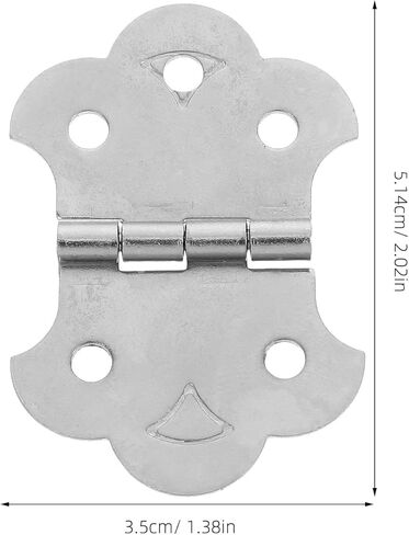 مجموعة واحدة من مفصلات صندوق Toyvian مع مفصلات بوابة براغي وإكسسوارات شديدة التحمل قطعة خلفية معدنية مفصلات فراشة صغيرة مفصلات حالة الجيتار مفصلات جيتار تركيبات نحاسية مكون على شكل صندوق in Kuwait