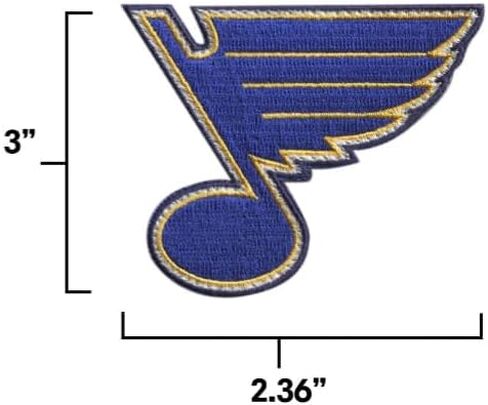Official Licensed St. Louis Blues NHL Team Hook Patch (Small) (V elcro Patch - NOT Iron On) (License Reseller) - by HEDiGEAR in Saudi Arabia