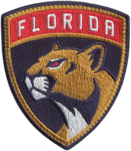 Official Licensed Florida Panthers NHL Team Hook Patch (Medium) (V elcro Patch - NOT Iron On) (License Reseller) - by HEDiGEAR in Saudi Arabia