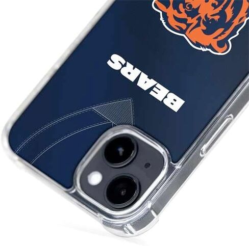 حافظة هاتف Skinit متوافقة مع MagSafe iPhone 15 - تصميم جيرسي لفريق NFL Chicago Bears مرخص رسميًا in Saudi Arabia
