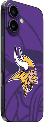 Skinit Decal Phone Skin Compatible with iPhone 17 - Officially Licensed NFL Minnesota Vikings Double Vision Design in Saudi Arabia