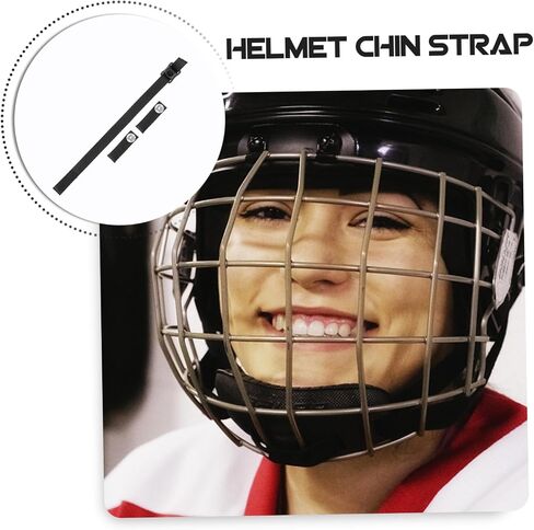 Polyester Hockey Helmet Chin Strap Replacement Lightweight Breathable Chin Straps with Buckle for Ice Hockey Ski Baseball Helmets and Comfortable Sports Accessory in Saudi Arabia