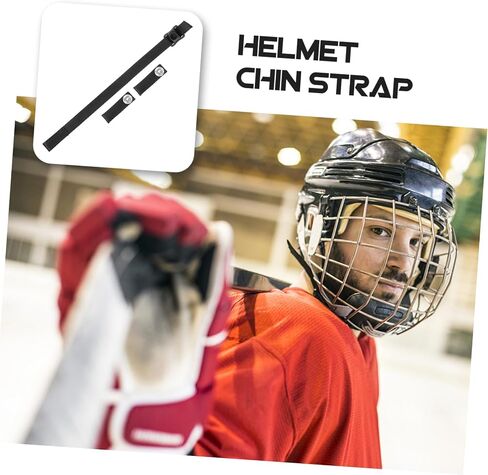 Polyester Hockey Helmet Chin Strap Replacement Lightweight Breathable Chin Straps with Buckle for Ice Hockey Ski Baseball Helmets and Comfortable Sports Accessory in Saudi Arabia