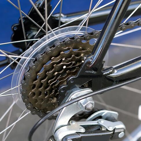 POPETPOP Bike Flywheels Cover 5.31 Inch Transparent Spoke Protector Lightweight Road Folding Bicycle Wheel Guard Flywheel Disc Protection in Saudi Arabia