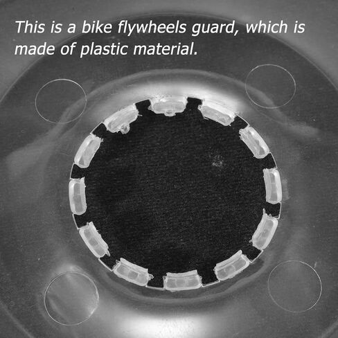 POPETPOP Bike Flywheels Cover 5.31 Inch Transparent Spoke Protector Lightweight Road Folding Bicycle Wheel Guard Flywheel Disc Protection in Saudi Arabia