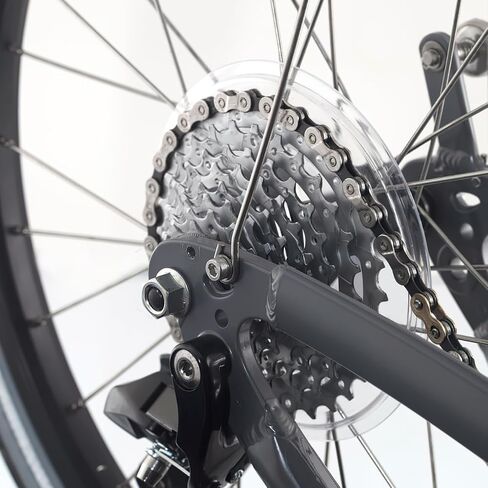 POPETPOP Bike Flywheels Cover 5.31 Inch Transparent Spoke Protector Lightweight Road Folding Bicycle Wheel Guard Flywheel Disc Protection in Saudi Arabia