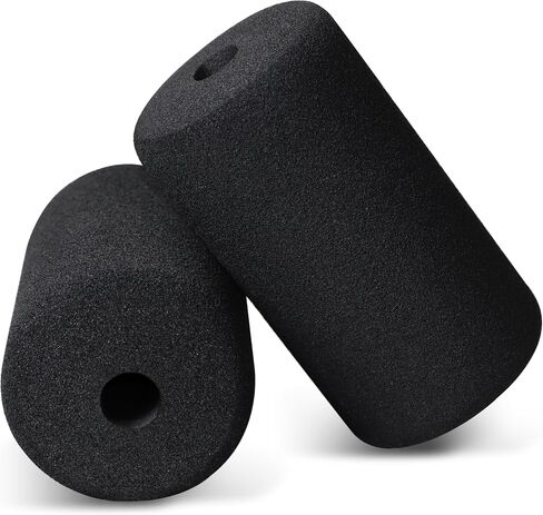 WF Athletic Supply Foam Foot Pads, Foam Roller for Gym Exercise Machines Equipment Replacements, Roller Pad for Leg Extension, PEC Deck Pads for Weight Bench, Sold by Pair (6" x 3.5" OD x 0.875" ID) in Saudi Arabia