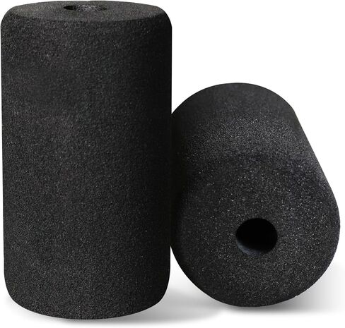 WF Athletic Supply Foam Foot Pads, Foam Roller for Gym Exercise Machines Equipment Replacements, Roller Pad for Leg Extension, PEC Deck Pads for Weight Bench, Sold by Pair (6" x 3.5" OD x 0.875" ID) in Saudi Arabia