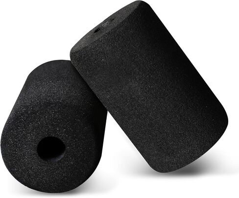 WF Athletic Supply Foam Foot Pads, Foam Roller for Gym Exercise Machines Equipment Replacements, Roller Pad for Leg Extension, PEC Deck Pads for Weight Bench, Sold by Pair (6" x 3.5" OD x 0.875" ID) in Saudi Arabia
