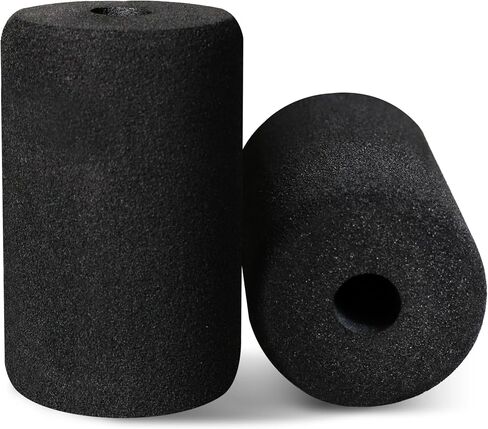 WF Athletic Supply Foam Foot Pads, Foam Roller for Gym Exercise Machines Equipment Replacements, Roller Pad for Leg Extension, PEC Deck Pads for Weight Bench, Sold by Pair (6" x 3.5" OD x 0.875" ID) in Saudi Arabia