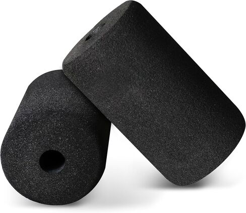 WF Athletic Supply Foam Foot Pads, Foam Roller for Gym Exercise Machines Equipment Replacements, Roller Pad for Leg Extension, PEC Deck Pads for Weight Bench, Sold by Pair (6" x 3.5" OD x 0.875" ID) in Saudi Arabia
