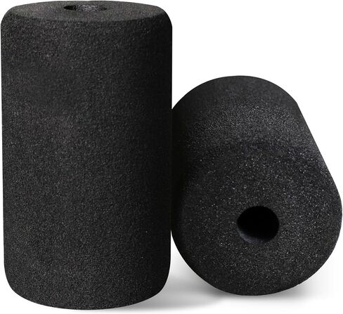 WF Athletic Supply Foam Foot Pads, Foam Roller for Gym Exercise Machines Equipment Replacements, Roller Pad for Leg Extension, PEC Deck Pads for Weight Bench, Sold by Pair (6" x 3.5" OD x 0.875" ID) in Saudi Arabia