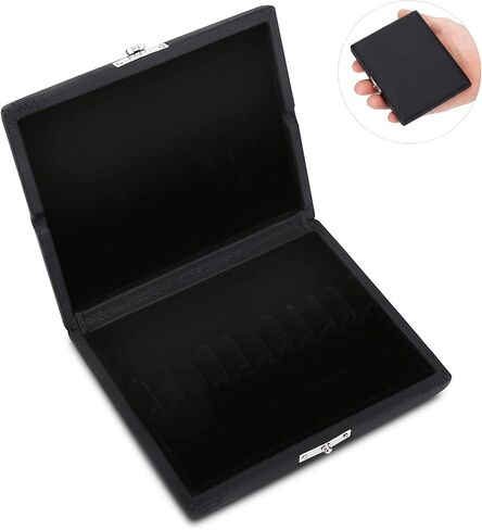 Oboe Reeds Case, PU Leather Reeds Case Holder Wooden Oboe Storage Box Musical Instrument Accessories for Practice Use (10PCS) in Saudi Arabia