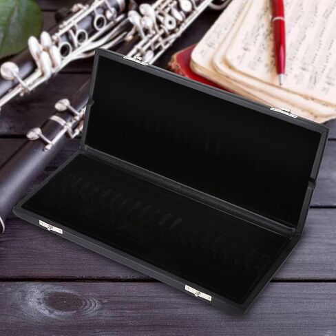 Oboe Reeds Case, PU Leather Reeds Case Holder Wooden Oboe Storage Box Musical Instrument Accessories for Practice Use (12 packs) in Saudi Arabia