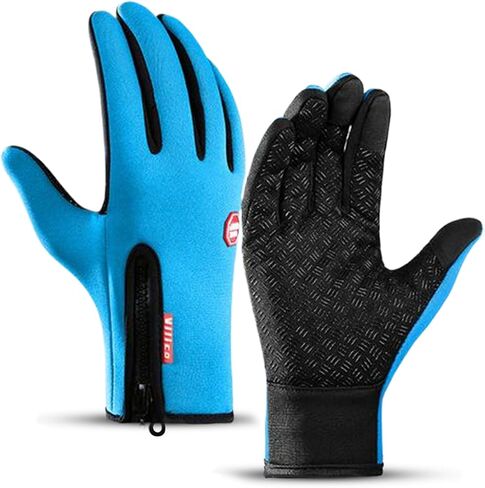 Insulated Thermal Winter Gloves with Touchscreen Compatibility - Waterproof Design for Outdoor Sports in Saudi Arabia