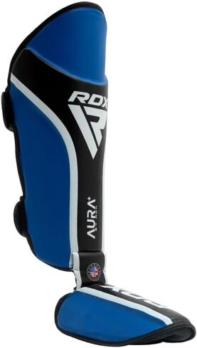 RDX Shin Guards for Kickboxing, MMA, Muay Thai Training, Maya Hide Leather Instep Pads for Sparring, Martial Arts, Gear for BJJ and Boxing in Saudi Arabia