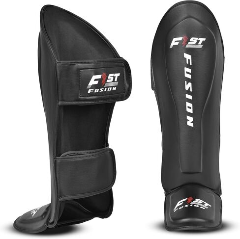 FF MMA Shin Guards – Padded, Muay Thai Leg Guards with Instep Protection for Kickboxing Training Sparring x2 in Saudi Arabia