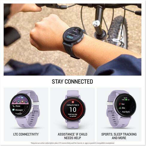Garmin Bounce™ 2, Kids Smartwatch with Calling, Messaging and Location Tracking Features, Slate Gray in Saudi Arabia