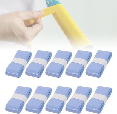 10x Racket Grip Tape Comfort Grip Universal PU Sweat Band Tennis Overgrip Tape for Fishing Rod Badminton Squash in Kuwait
