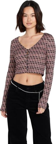 Volcom Womens Disco Rodeo Fitted Long Sleeve Top in Saudi Arabia