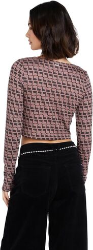 Volcom Womens Disco Rodeo Fitted Long Sleeve Top in Saudi Arabia