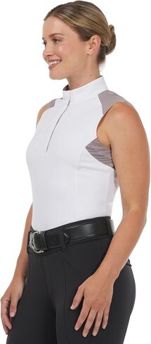 Kerrits Women's Affinity Pro Sleeveless Horse Show Shirt – Cooling Fabric, Breathable Equestrian Summer Competition Top in Saudi Arabia