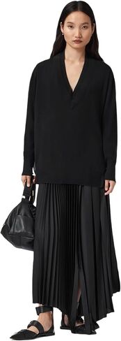 AllSaints Womens Bern Panel V Neck in Saudi Arabia