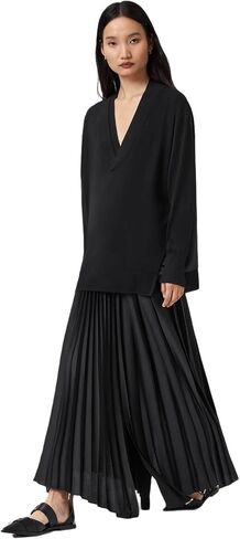 AllSaints Womens Bern Panel V Neck in Saudi Arabia