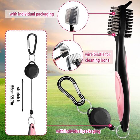 Liliful 12 Pcs Golf Accessories Kit, Include Golf Ball Bag with Hook Towel Tees Magnetic Ball Marker Divot Tool Cleaner Brush for Women Man Gifts in Saudi Arabia