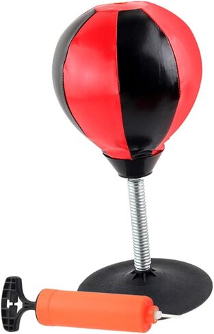 Toyvian 1 Set Tabletop Punching Bag for Office Relief Durable Relief with Suction Cup and Air Pump for Adults to Reduce Tension and Enhance Focus at Work Random Color in Saudi Arabia