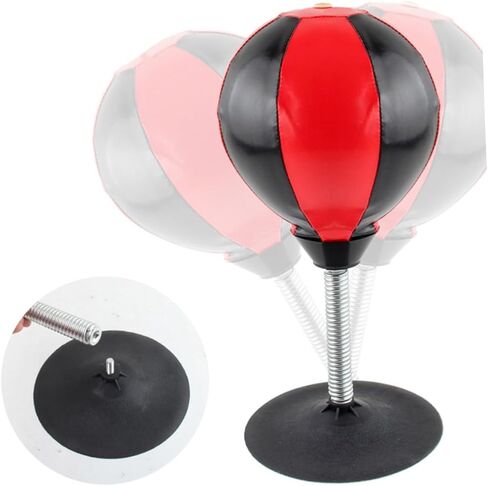Toyvian 1 Set Tabletop Punching Bag for Office Relief Durable Relief with Suction Cup and Air Pump for Adults to Reduce Tension and Enhance Focus at Work Random Color in Saudi Arabia