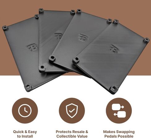 Bottom Plate for Boss Effects Pedal 4 Pack - Fits over rubber pad using original screws. in Saudi Arabia