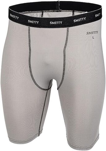 Smitty | BBS-415 | Grey | Compression Shorts w/Cup Pocket | Polyester Spandex in Saudi Arabia