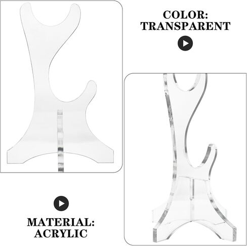 حامل سطح المكتب من الأكريليك الشفاف من TIDTALEO لمسجل السوبرانو بيكولو وأدوات النفخ الخشبية، رف عرض عمودي موفر للمساحة لتنظيم الآلات الموسيقية in Kuwait